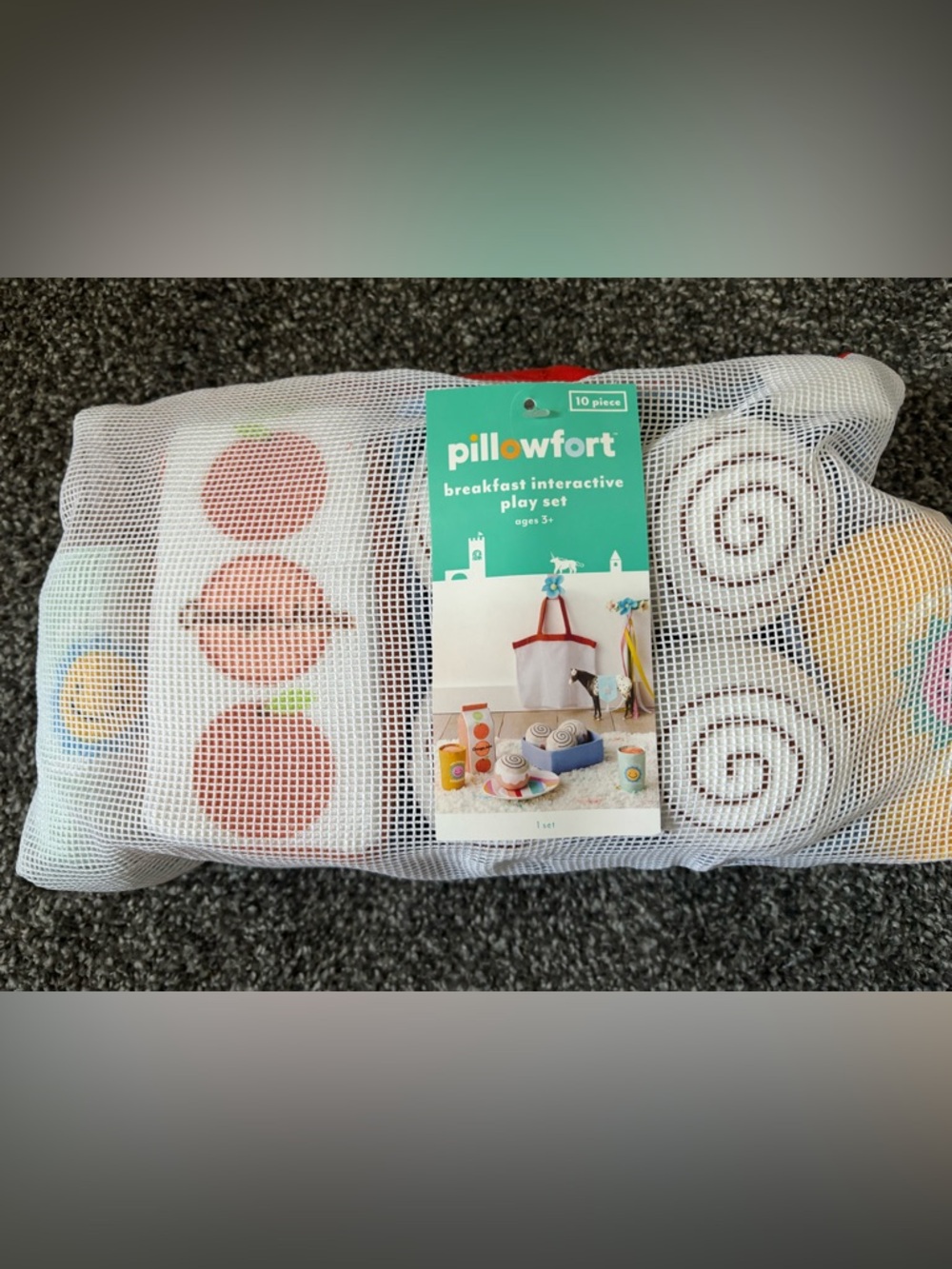 Pillowfort Breakfast Interactive Play Set - Teal, White, Pink, Cream